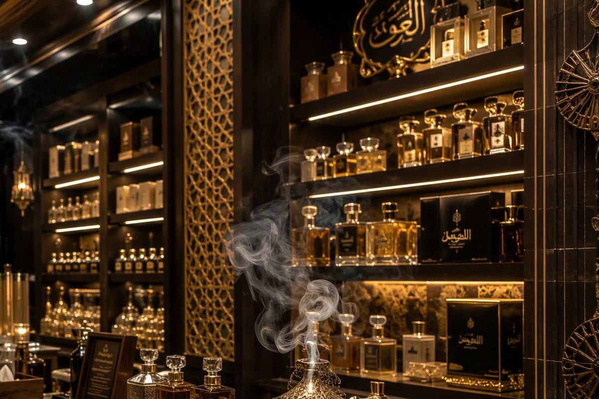 محل عطور فاخر يستخدم كاشلي